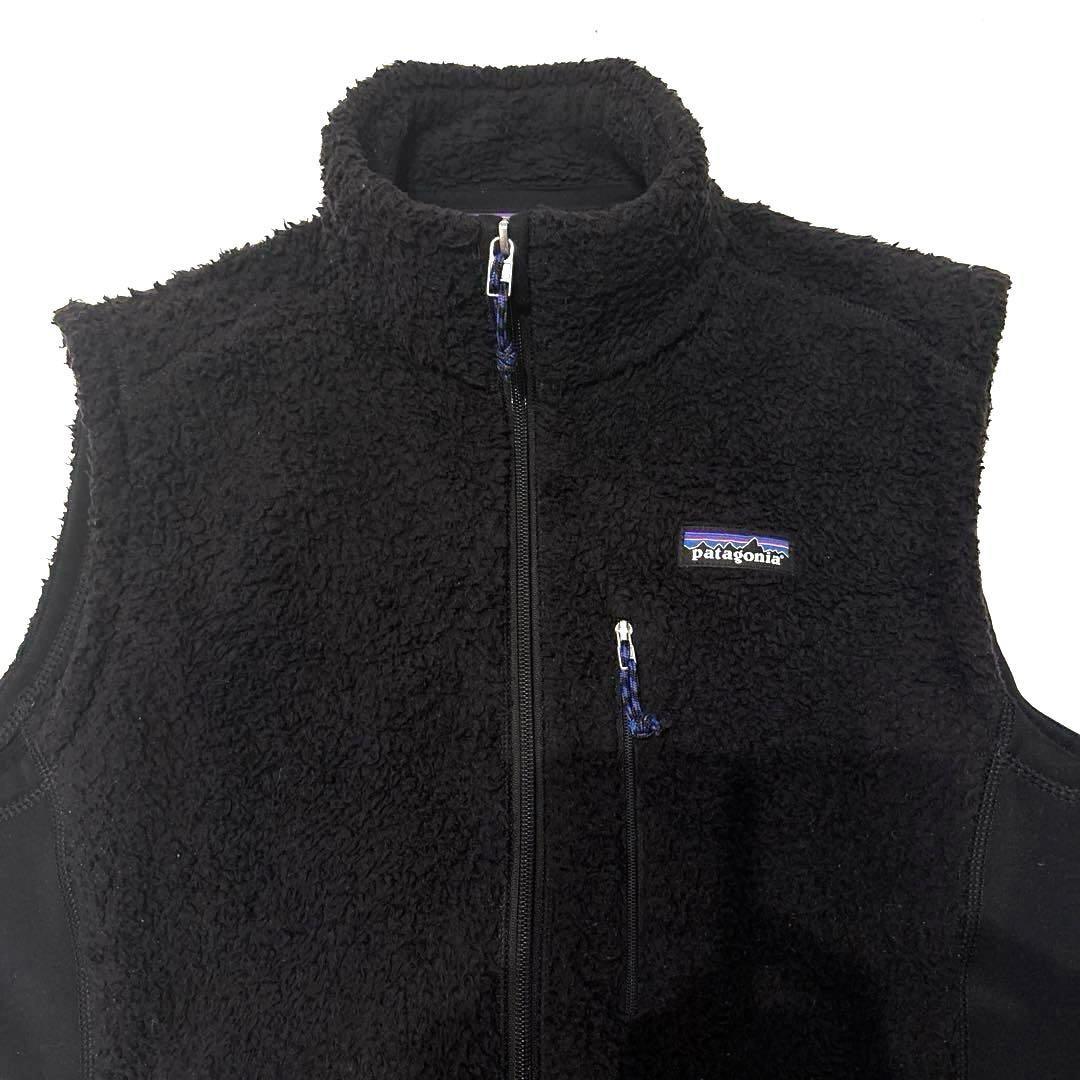 Patagonia パタゴニア ロスガトスベスト フリース ボア 黒メンズM
