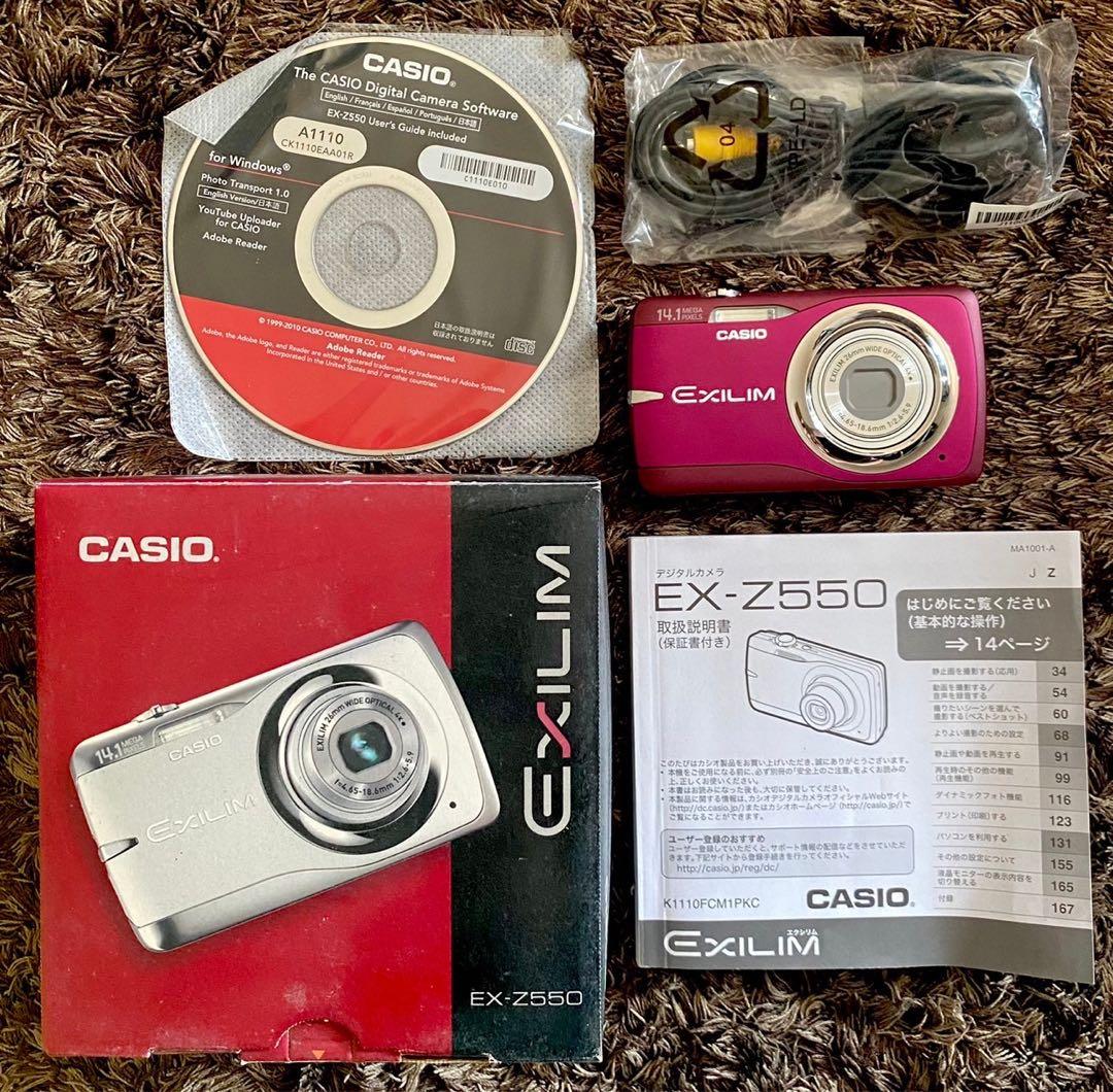 デジカメ　EX-Z550 パープル　ピンク　ジャンク品
