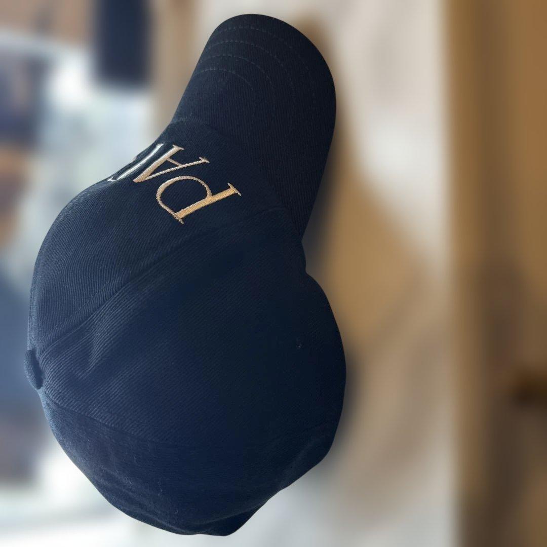 PATOU 黒 ベースボールキャップ