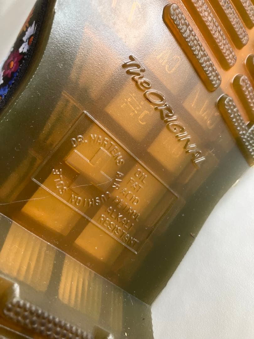 【未使用級】Dr.Martin　ドクターマーチン　花柄ブーツ US5 24cm
