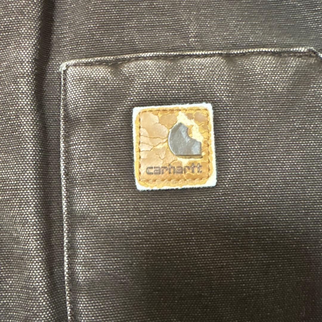 超激渋カッコ良すぎるCarhartt ダックベスト USA製　鬼フェード