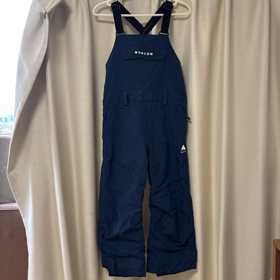 BURTON スノーボード用オーバーオールビブパンツ　ネイビー　美品！140cm