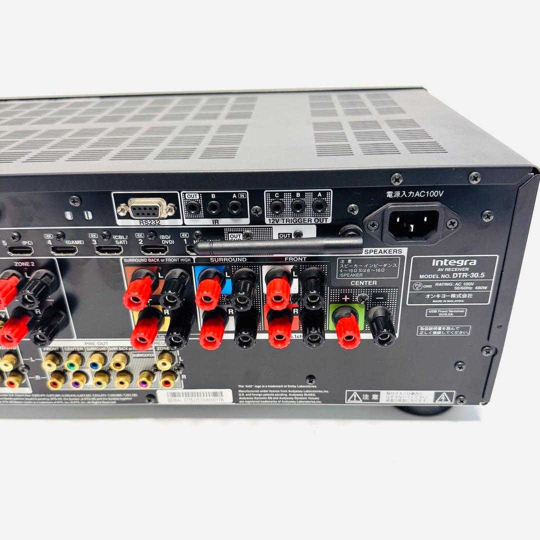 ONKYO INTEGRA DTR-30.5 AV アンプ ハイレゾ