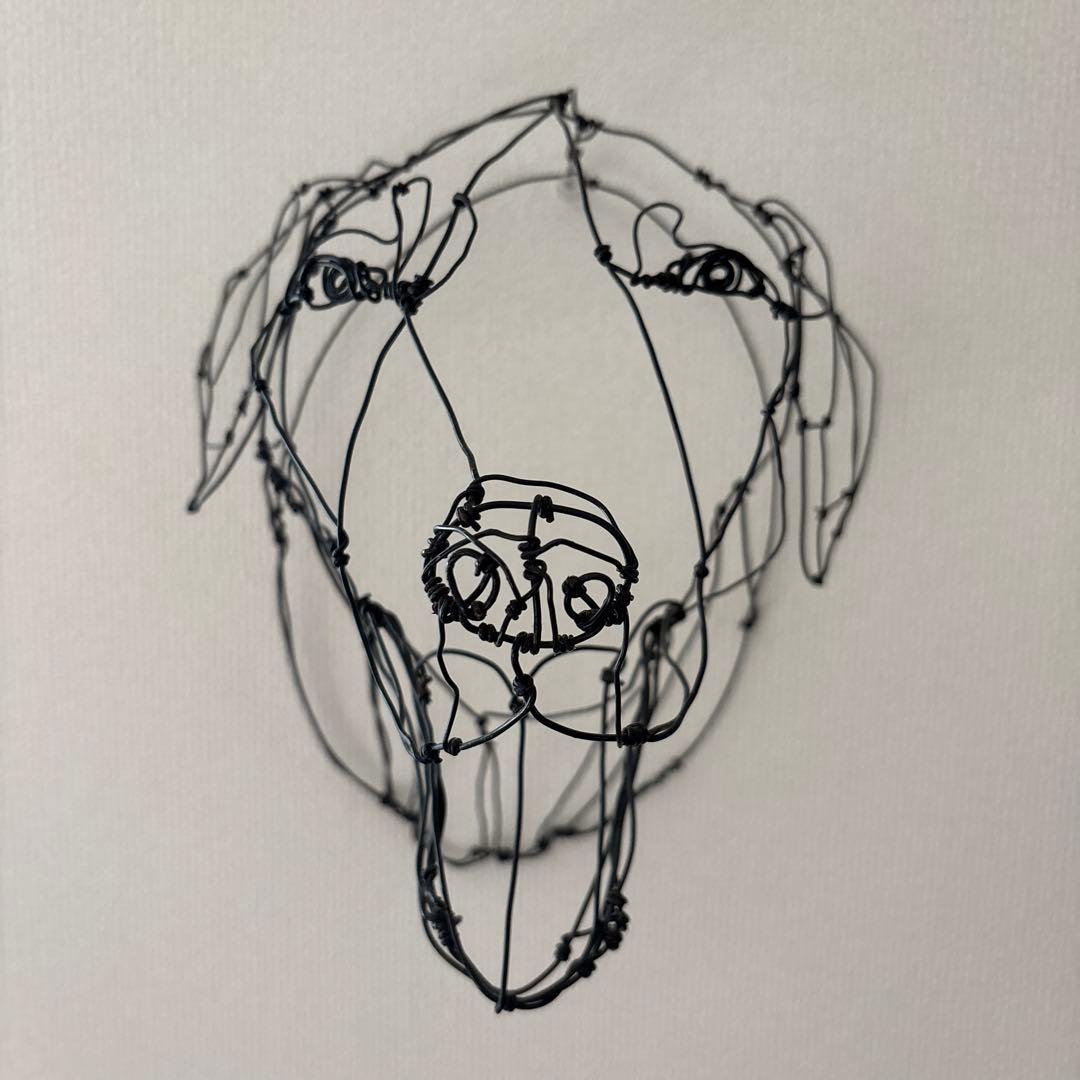 HAYU さん　ワイヤーアート 犬　ラブラドール　刻印付き