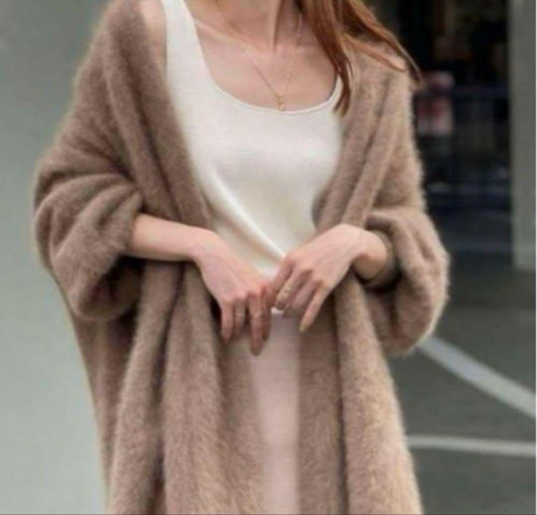 Noble ラクーンニットオーバーカーディガン