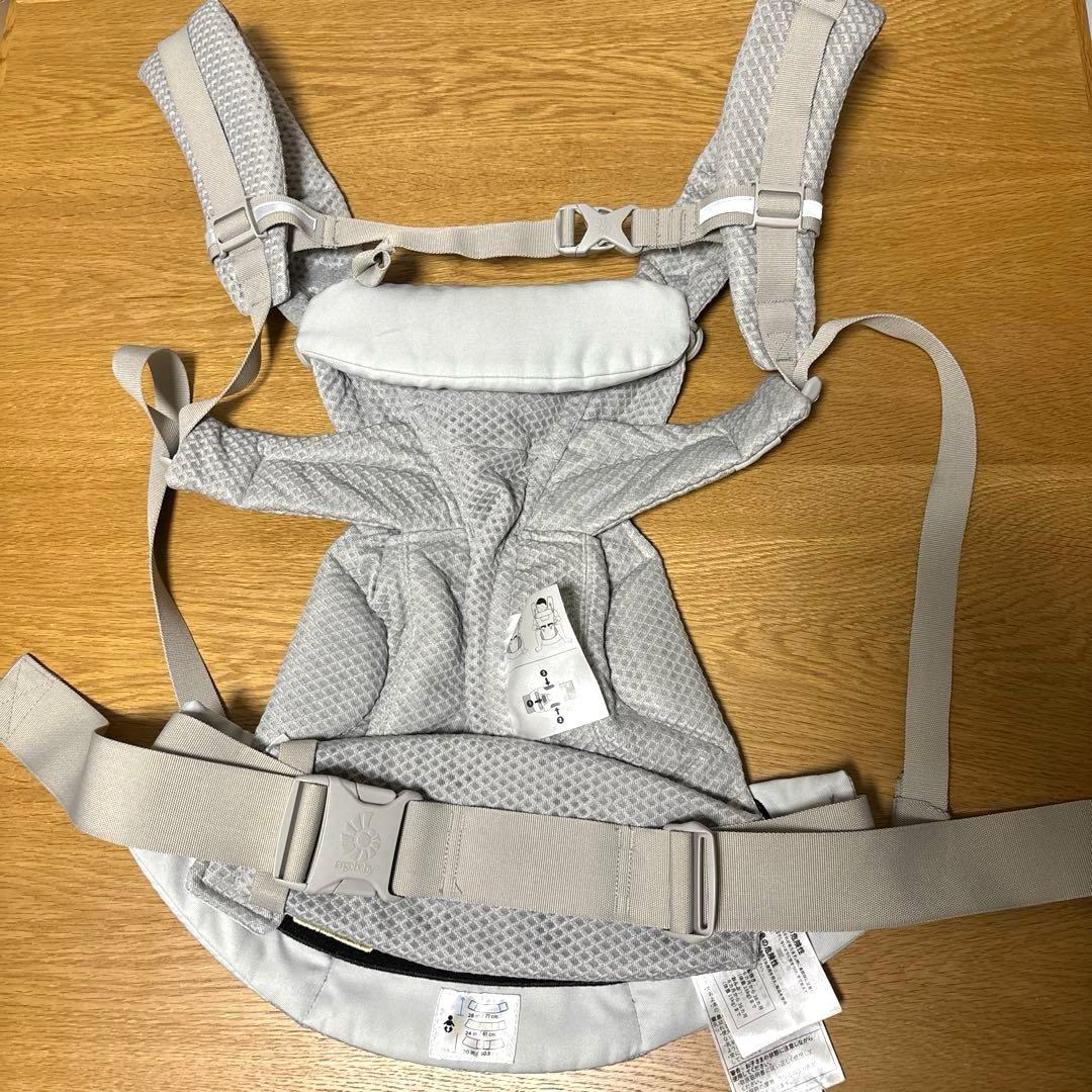 【美品】エルゴベビー 抱っこ紐 オムニブリーズ パールグレイ