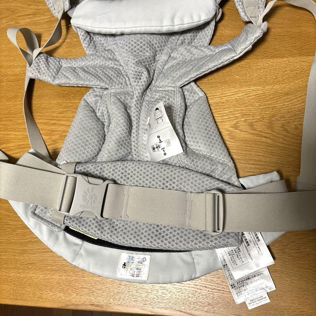 【美品】エルゴベビー 抱っこ紐 オムニブリーズ パールグレイ