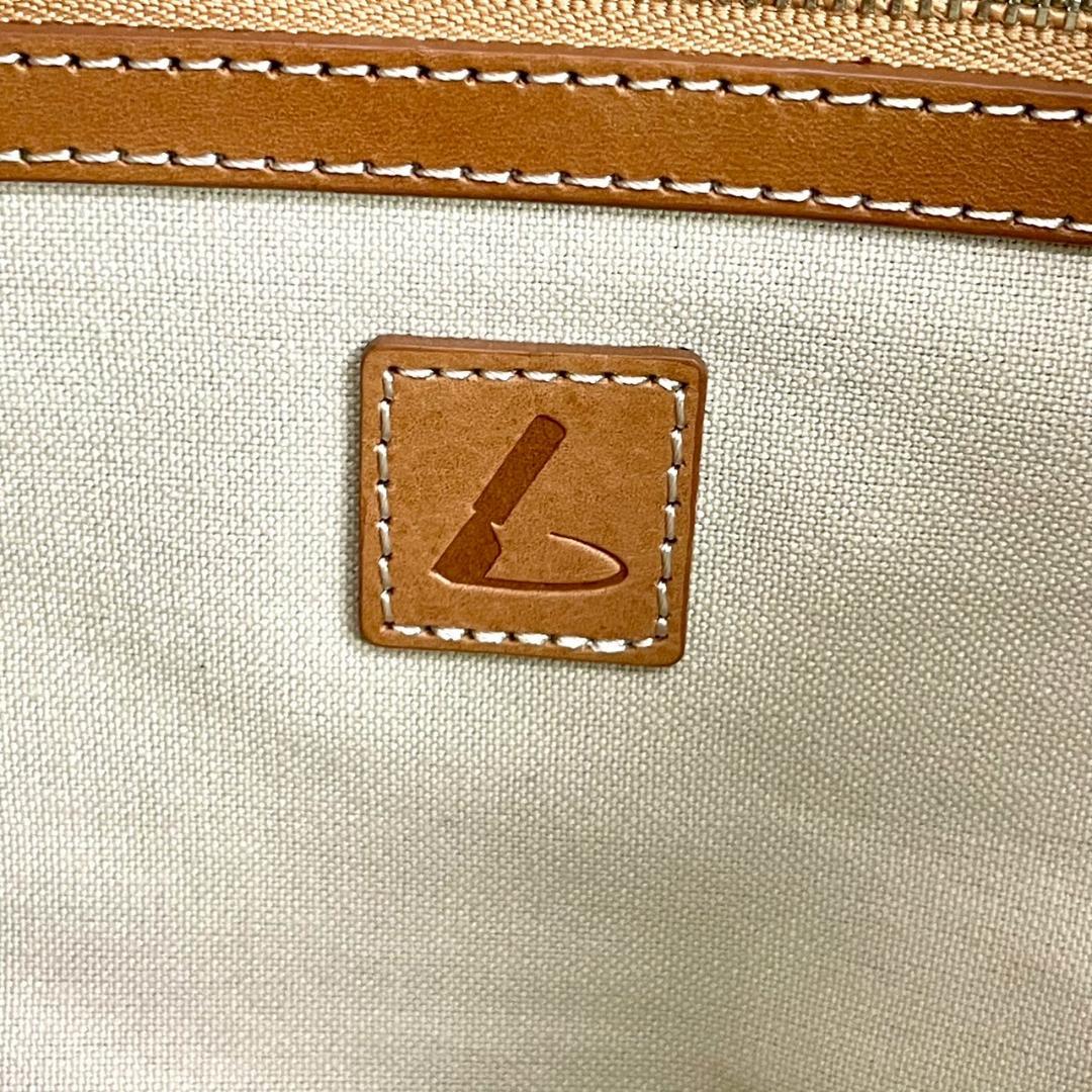 未使用　土屋鞄　ハーネス　ミニボストンバック　牛革　ベルト　ベージュ