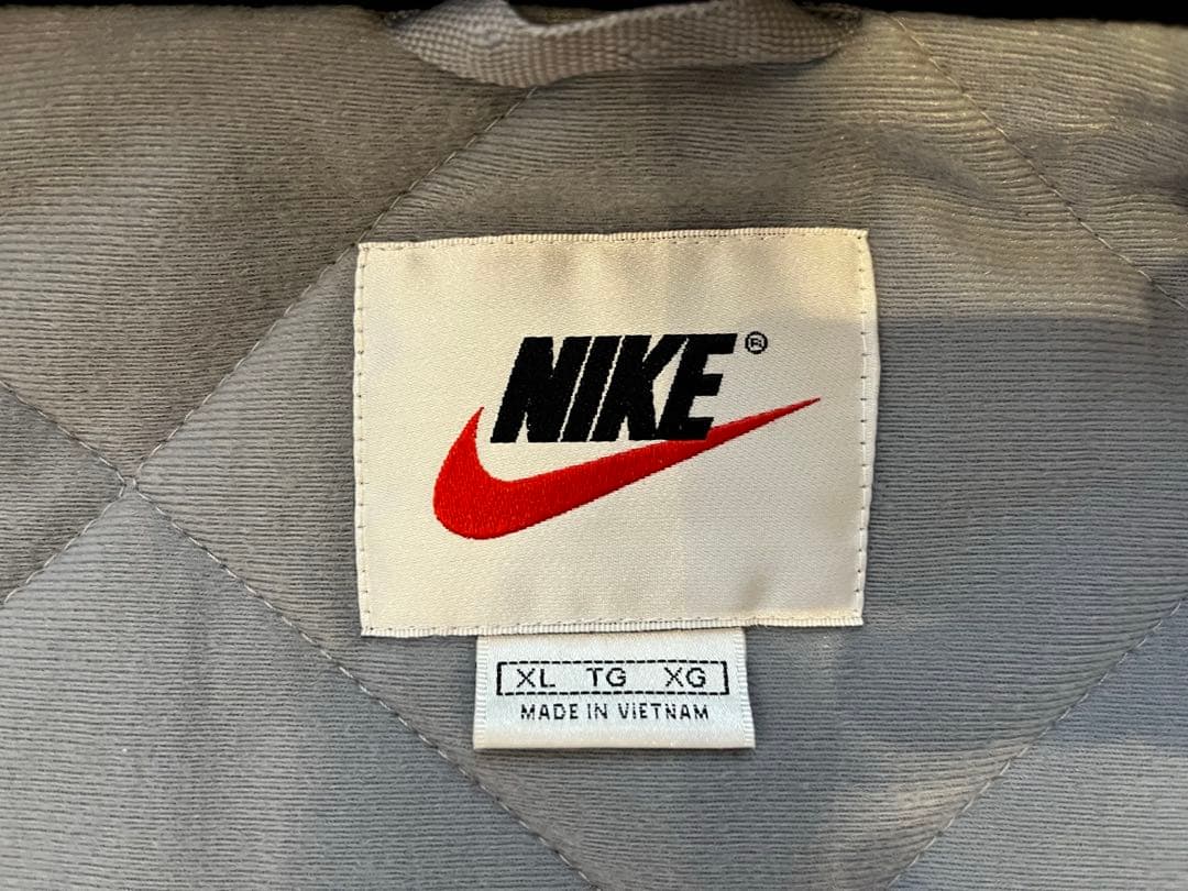 90s Nike 銀タグ フード付きナイロンジャケット XL ブラック