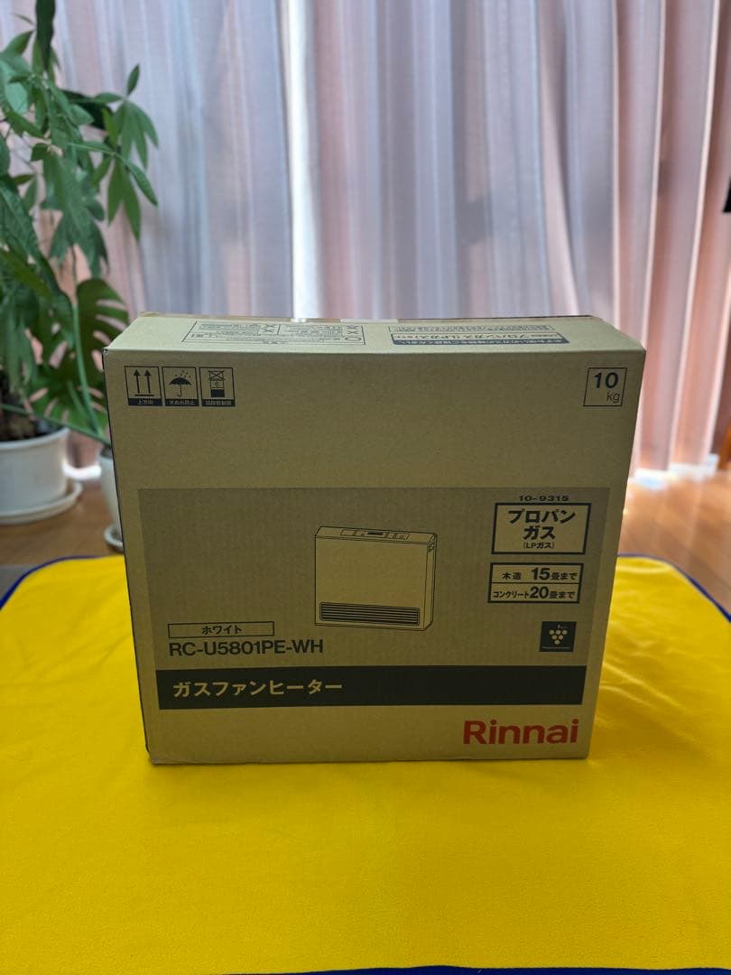 Rinnai ガスファンヒーター RC-U5801PE-WH-LP