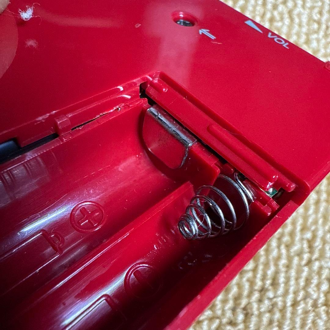 SONY SRF-15V ソニー TV/FM/AM ポケットラジオ レッド