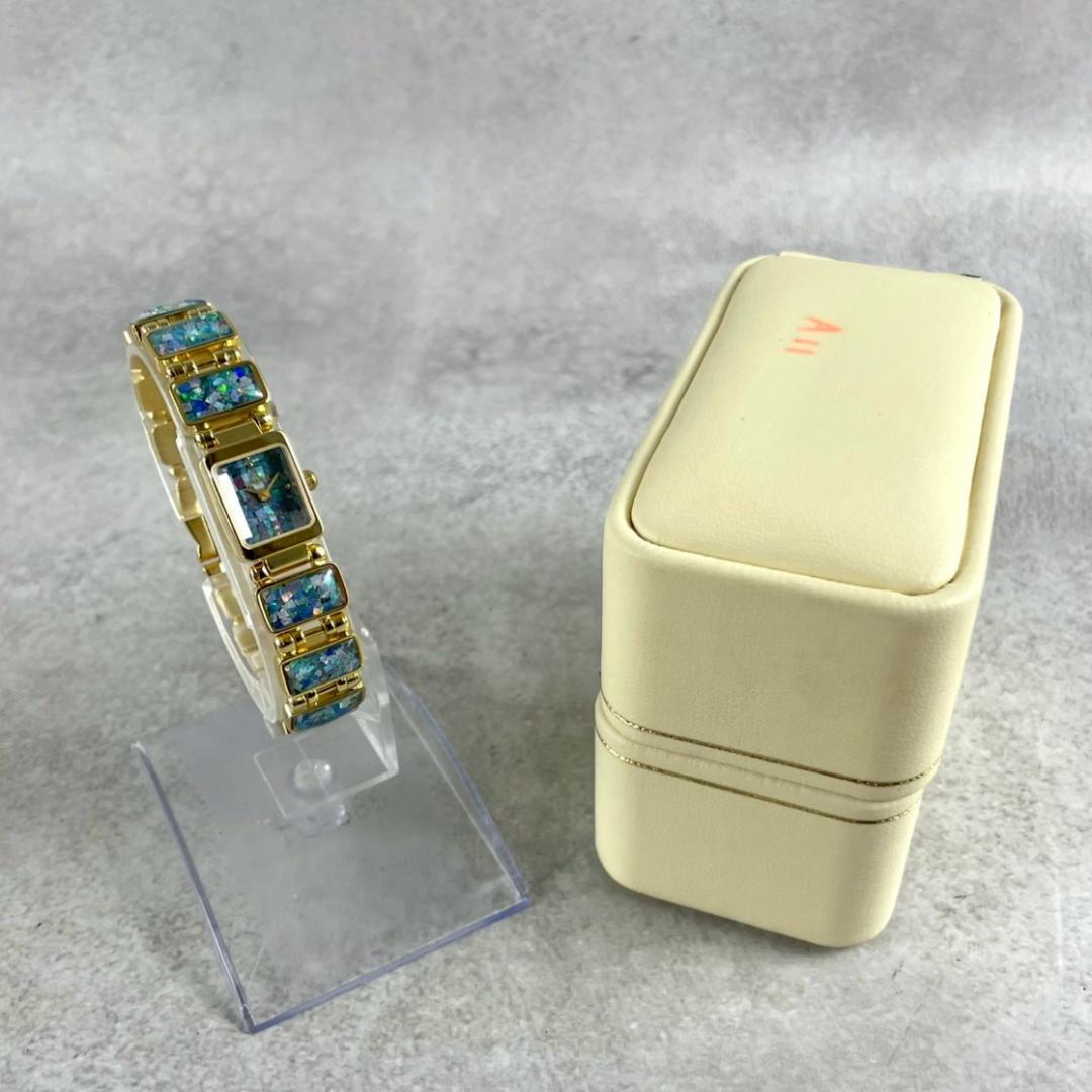 美品 超希少時計 VEXCEL ヴェクセル モザイクオパール 0Y003クォーツ