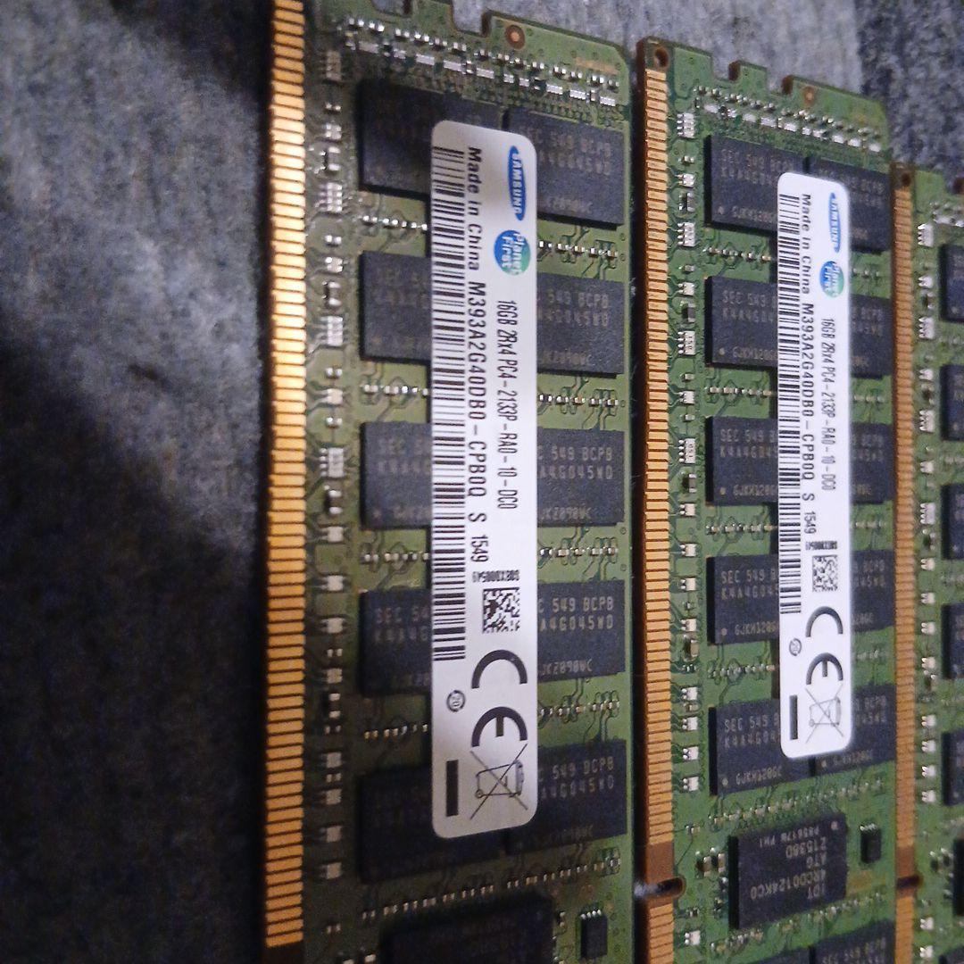 Samsung DDR4 メモリ 16GB×8枚 128GB