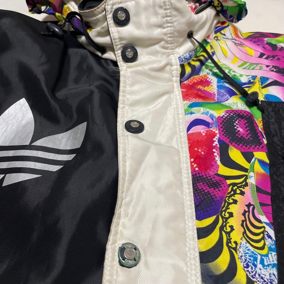 レア　80s adidas トレフォイル　総柄　中綿 スキージャケット　XL