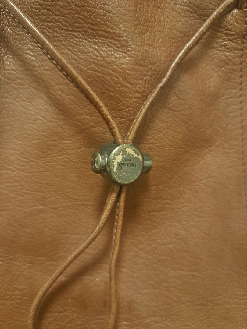 【未使用】メンズ　dan genten ブラウンレザートートバッグ