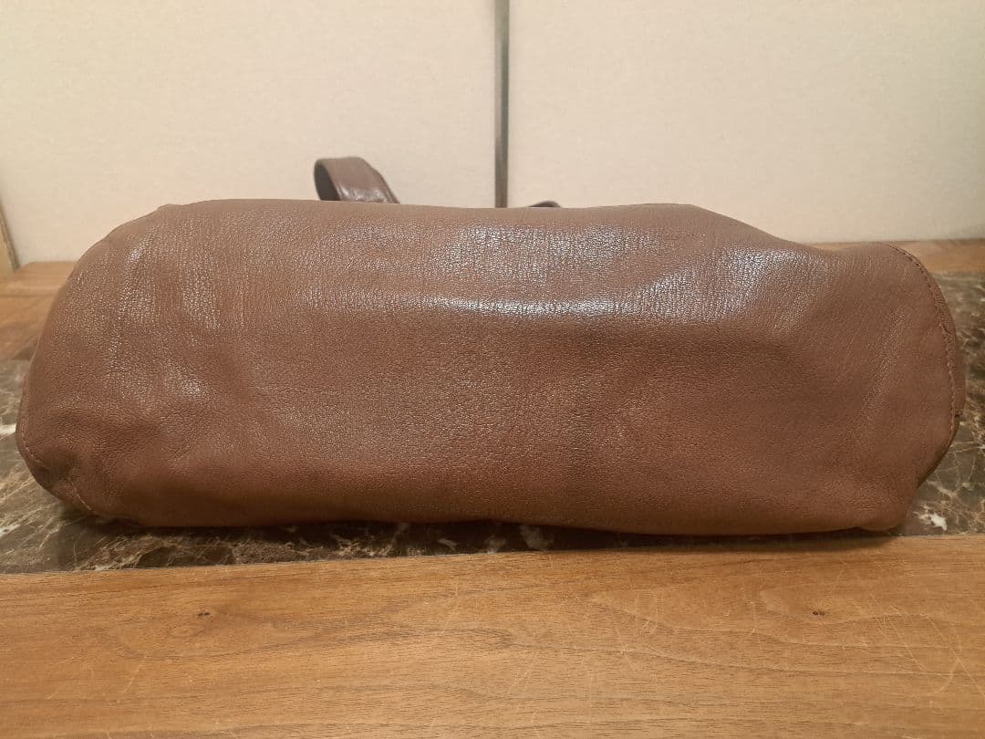 【未使用】メンズ　dan genten ブラウンレザートートバッグ