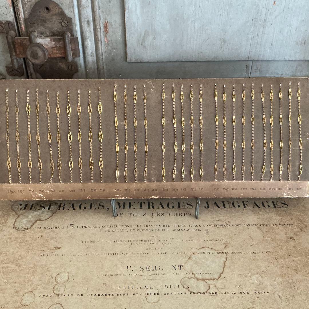 ＊希少＊　フランスアンティーク　フィリグリーチェーン　ジュエリー　サンプル　見本