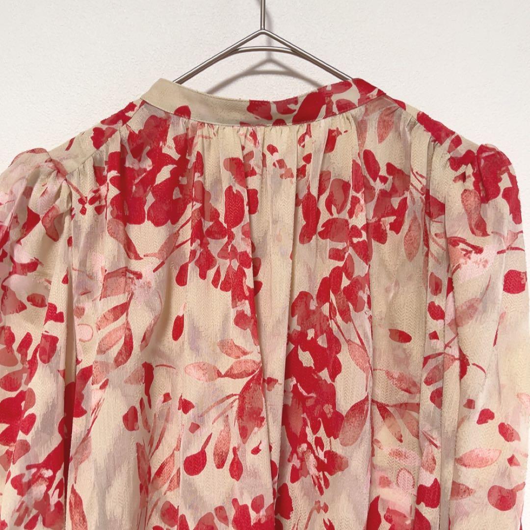 23SS エストネーション フラワープリントブラウス フリーサイズ