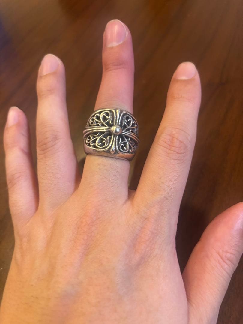 クロムハーツ クラシックオーバルクロスリング 19号CHROME HEARTS