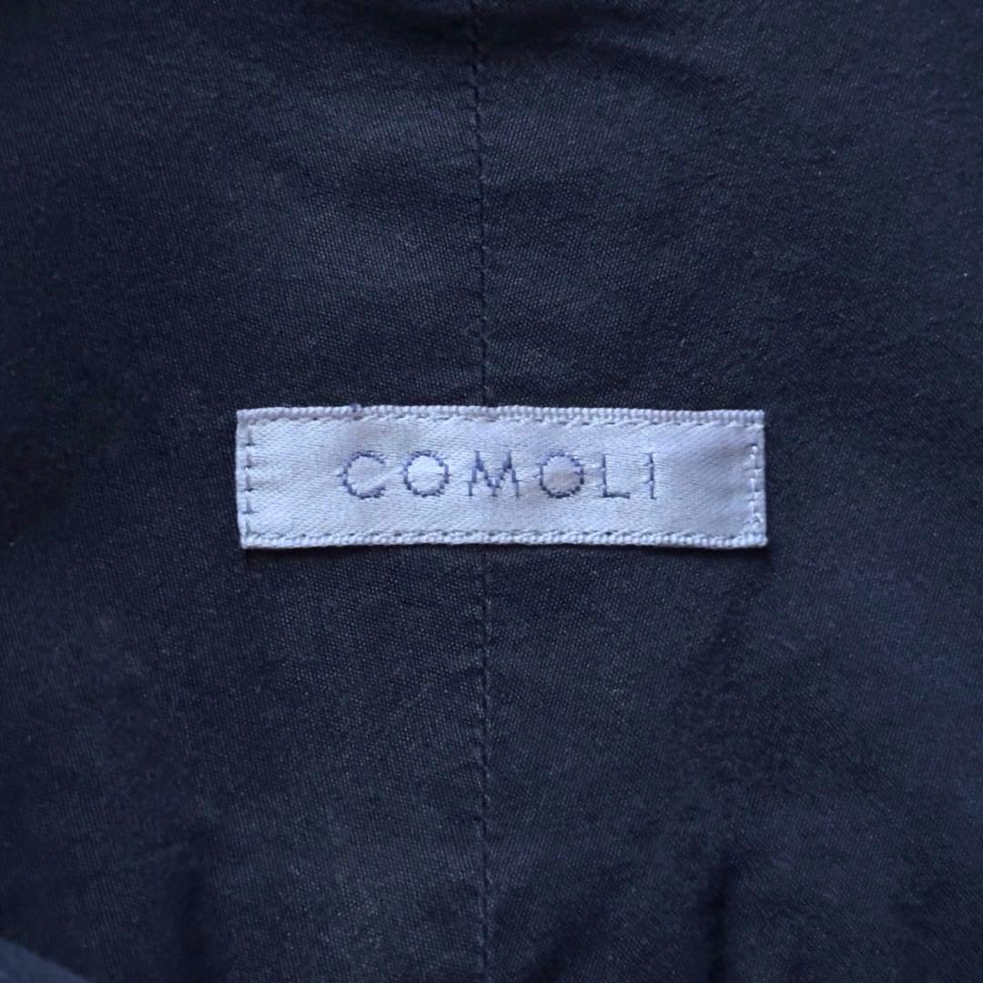 COMOLI 2022SSコモリシャツ ネイビー サイズM 2 ゆったり 大きめ
