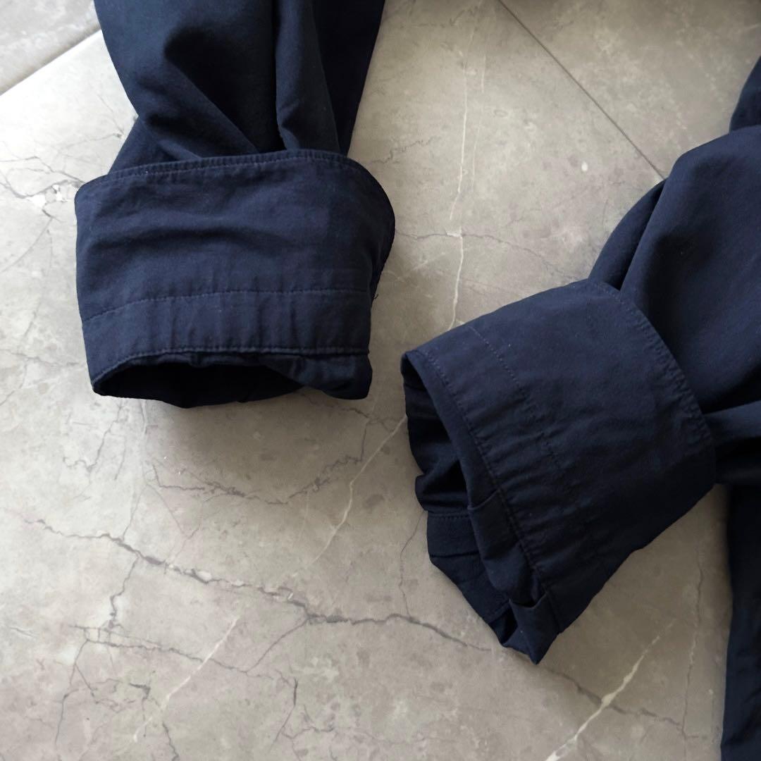 COMOLI 2022SSコモリシャツ ネイビー サイズM 2 ゆったり 大きめ