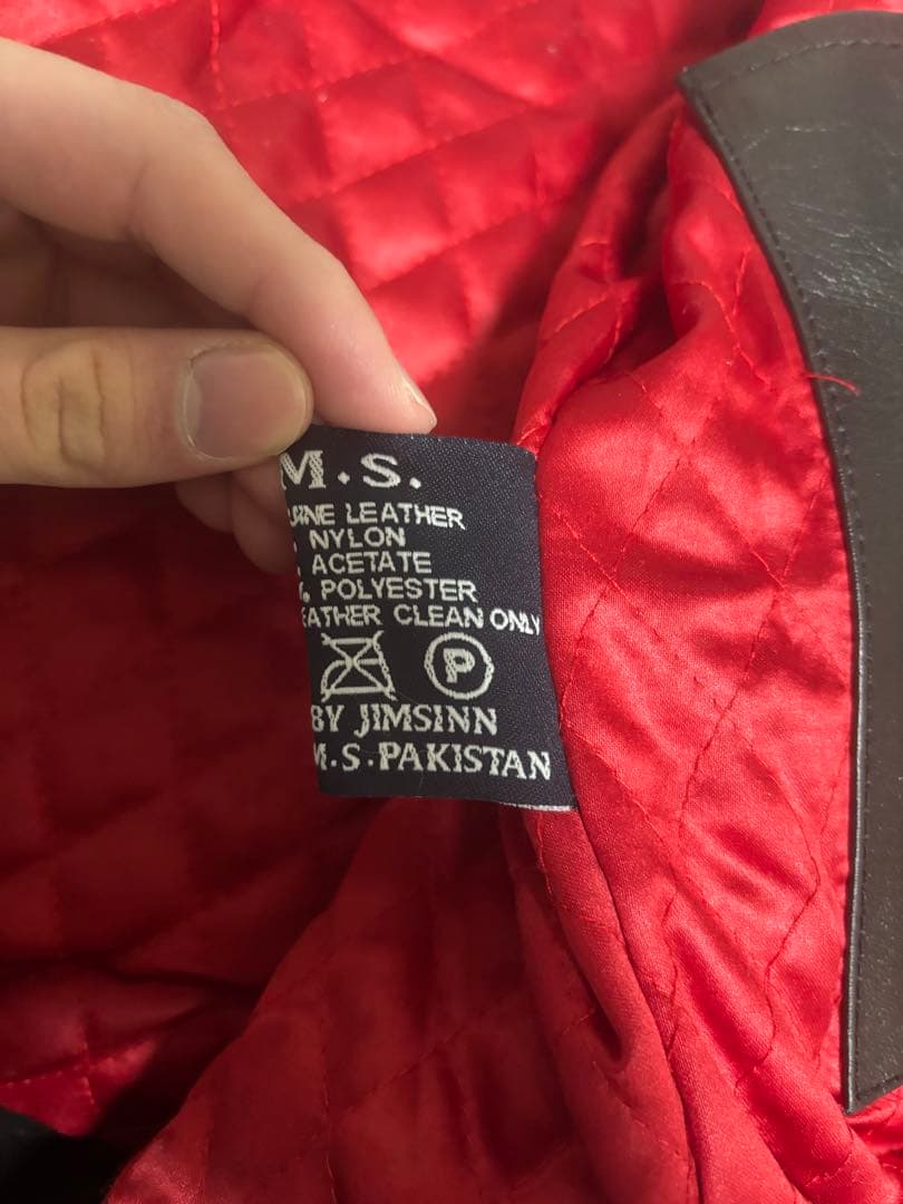 春*男様 JIMSINN ダブルライダースジャケット44 本革