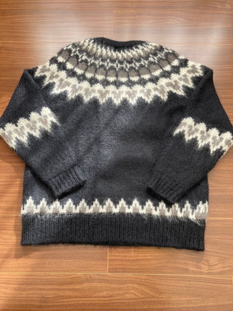 BATONER バトナー ノルディック ニット セーター モヘア ブラック