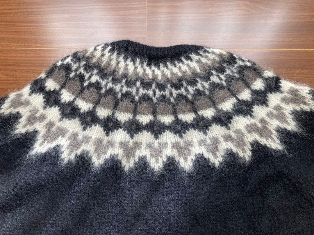 BATONER バトナー ノルディック ニット セーター モヘア ブラック