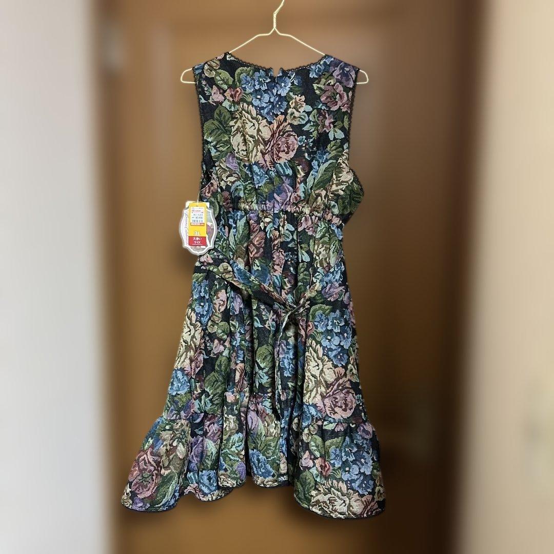 しまむら くる実 コラボ ノエル・ド・メモワール 黒 ジャンパースカート 3L