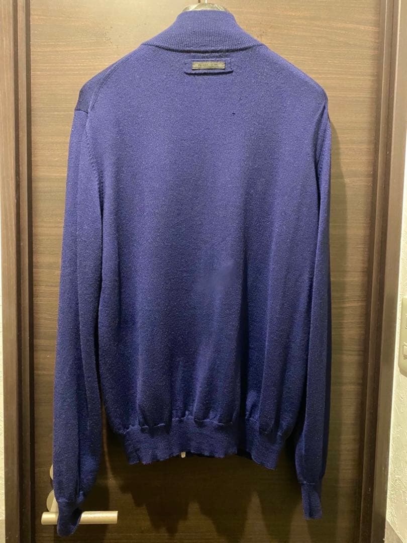 【PRADA】プラダ　ネイビー ジップアップ ジャンパー ブルゾン