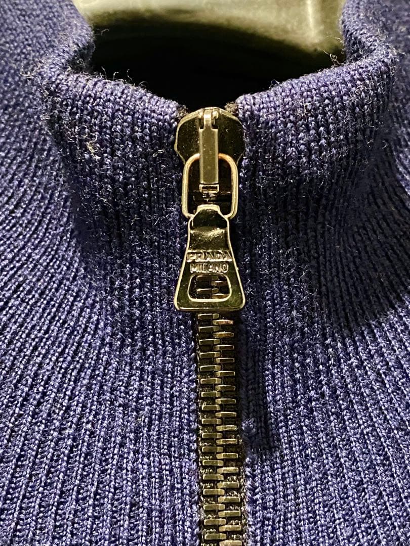 【PRADA】プラダ　ネイビー ジップアップ ジャンパー ブルゾン