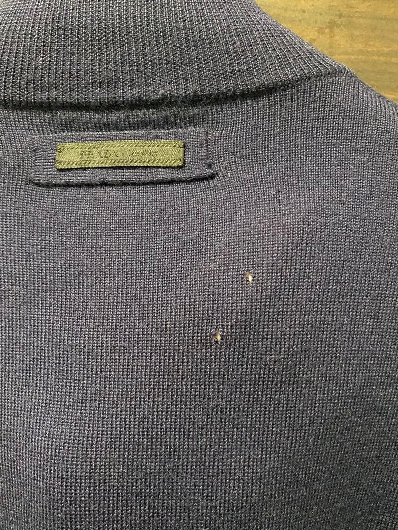 【PRADA】プラダ　ネイビー ジップアップ ジャンパー ブルゾン