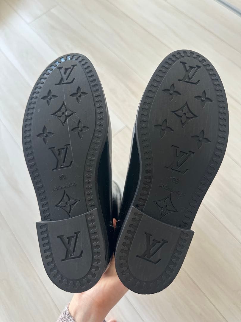 【Louis Vuitton】ルイヴィトン ブラック ロング レインブーツ35