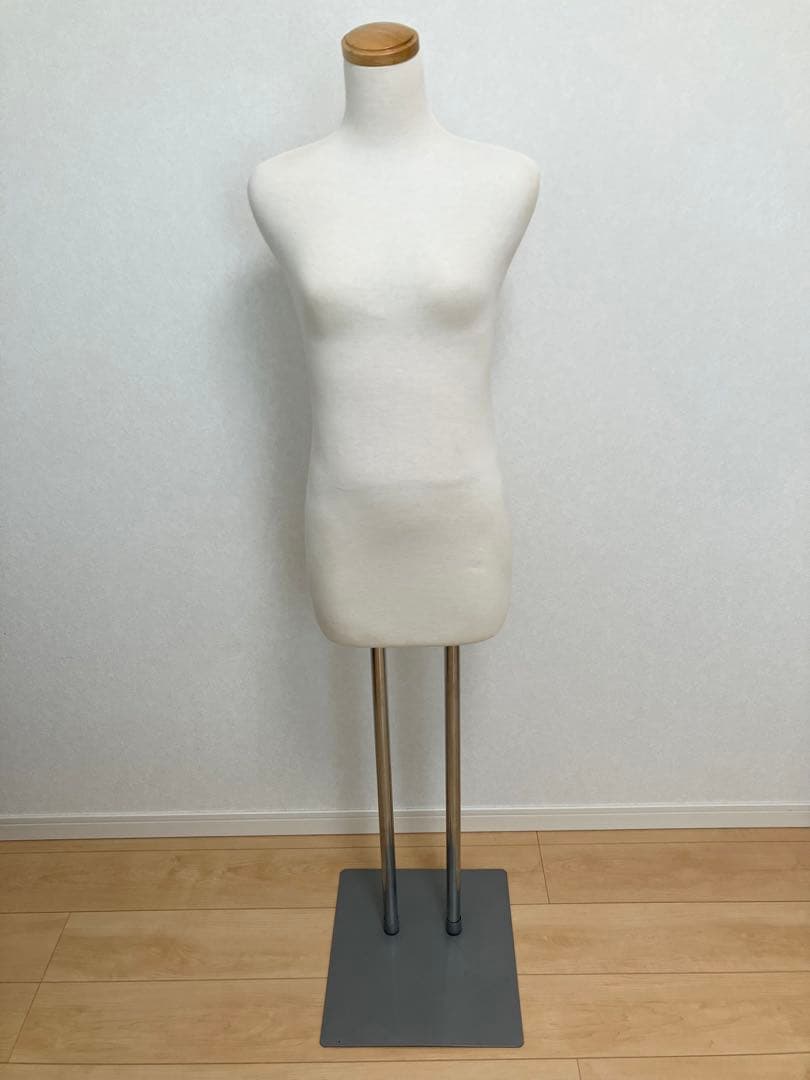 【和装着付けトルソー　着付け練習用】 ホワイトマネキン フルボディ 金属スタンド