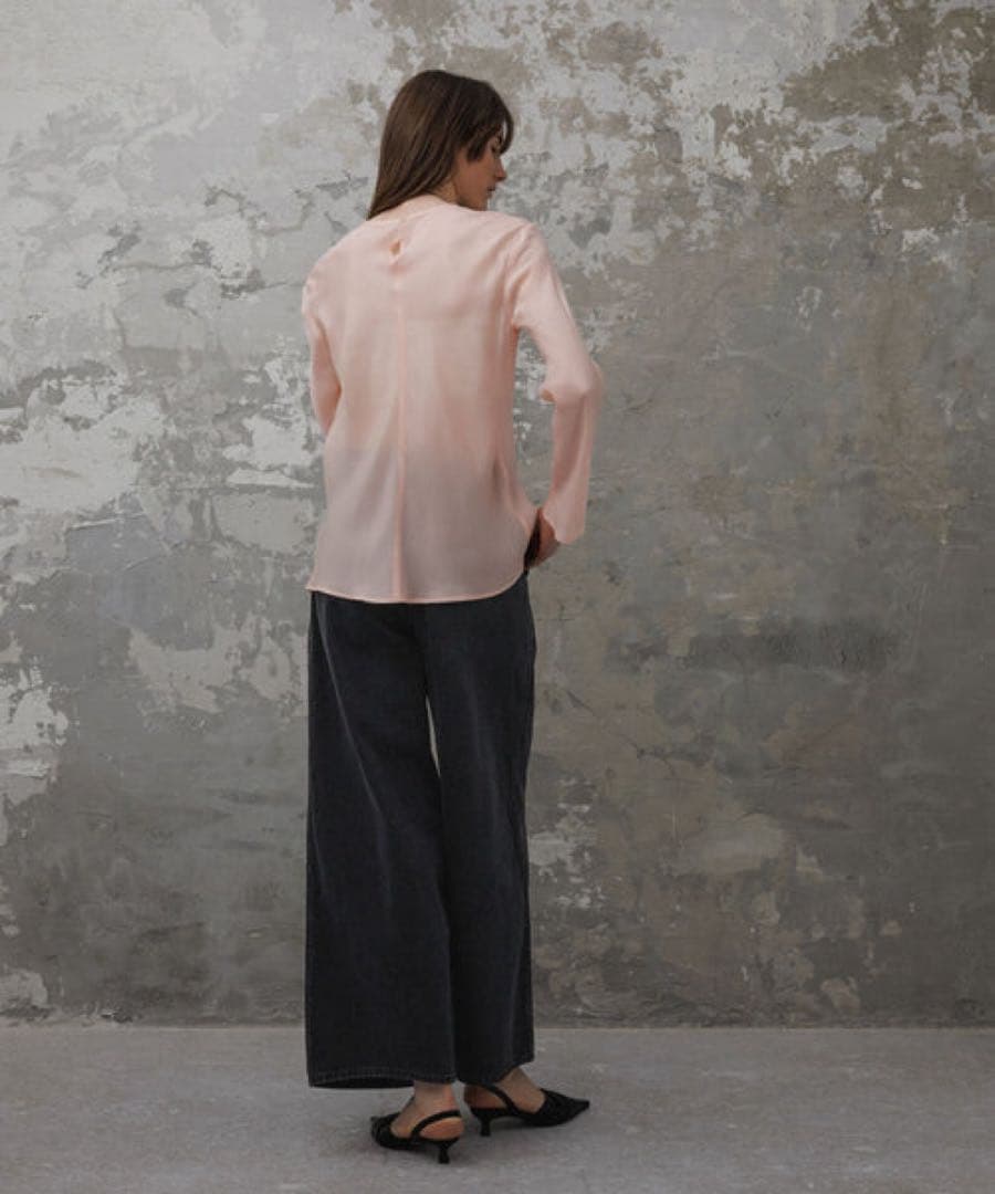 新品タグ付きEMOELLE サステナブルドレスデニムパンツ　38