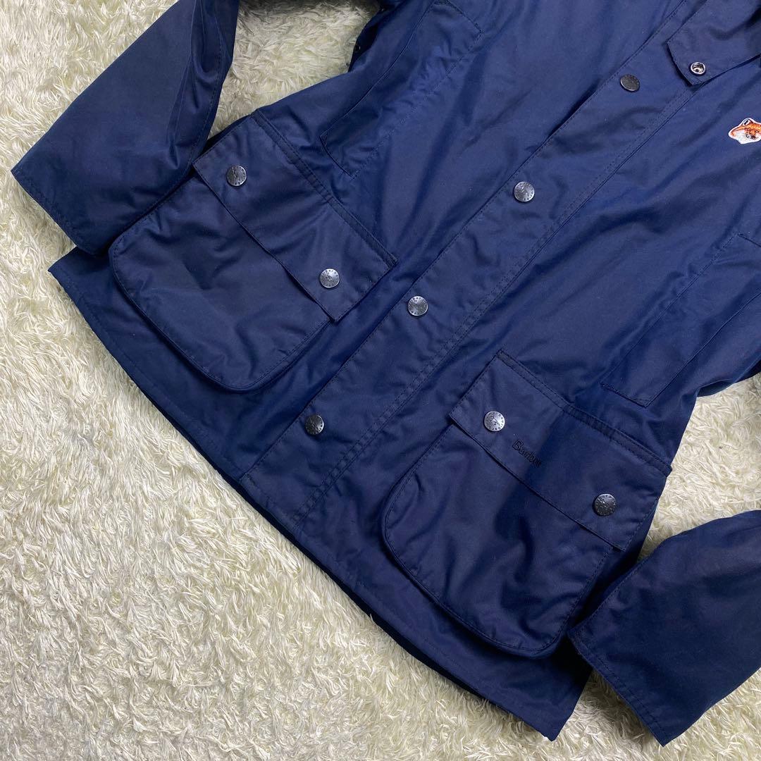 未使用品 Barbour メゾンキツネ ワックスジャケット S ビューフォート