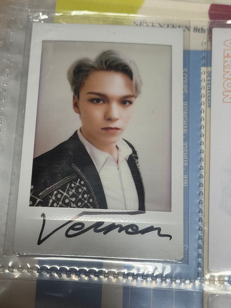 SEVENTEENバーノン直筆サイン入りチェキ
