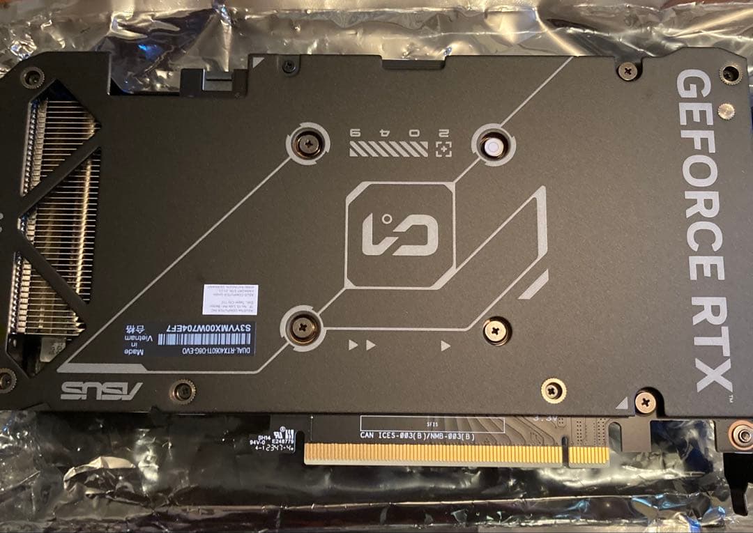 【美品】ASUS Dual RTX 4060 Ti EVO OC 8GB