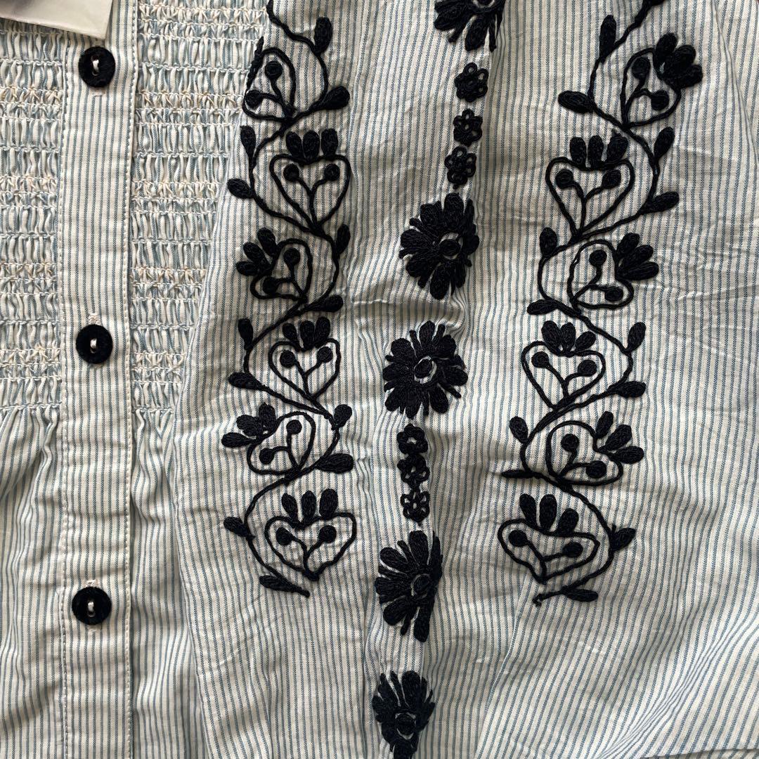 新品　bonjour diary 23aw stripe tunic 12y