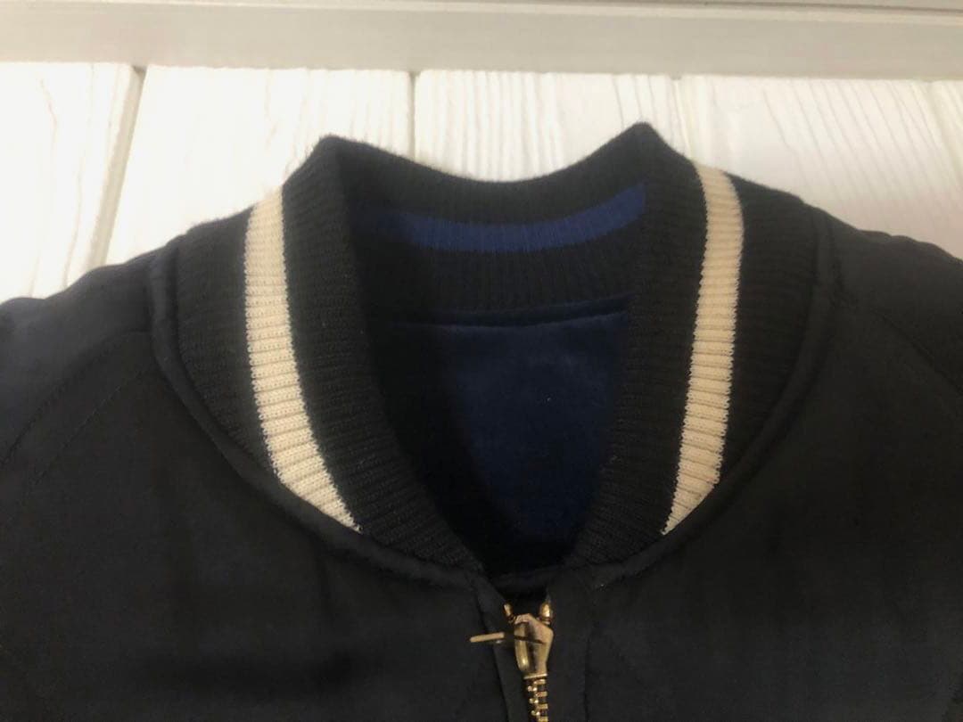 MIHARAYASUHIRO/スカジャン zip upブルゾン46 リバーシブル