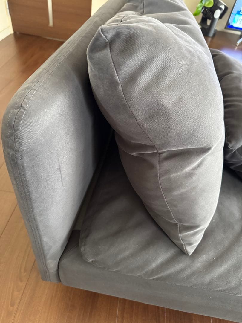 IKEA SÖDERHAMN ソーデルハムン グレーの1人掛けソファ 美品