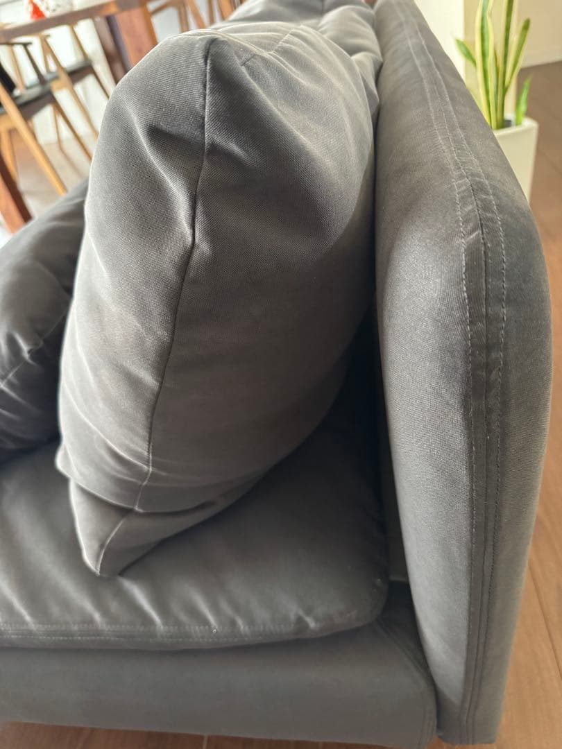 IKEA SÖDERHAMN ソーデルハムン グレーの1人掛けソファ 美品