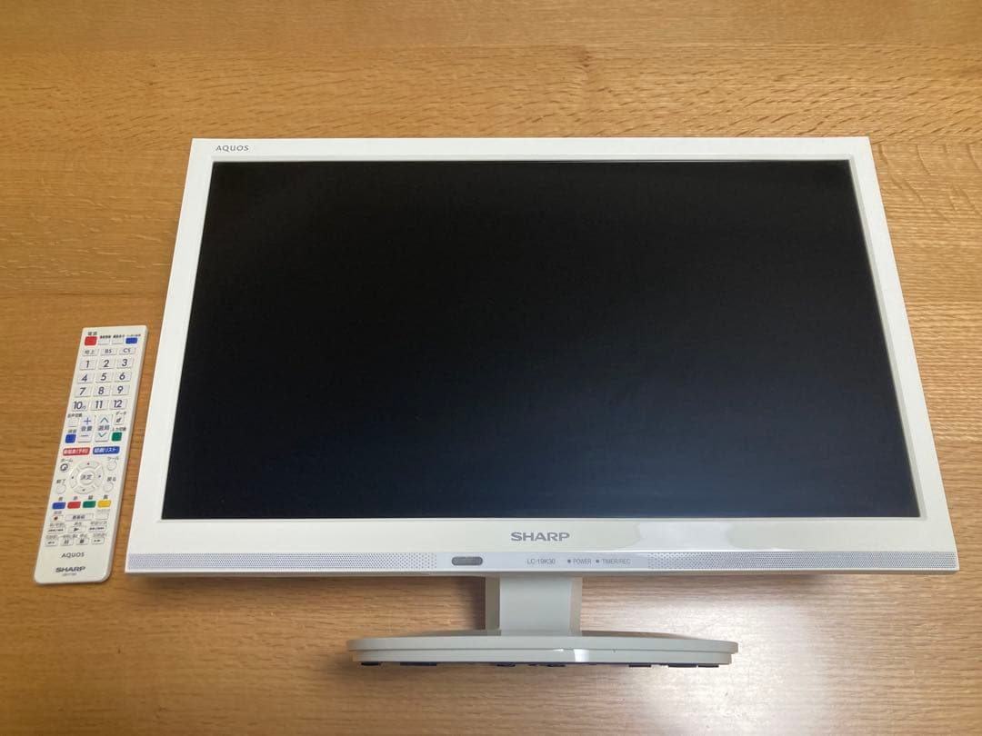SHARP AQUOS LC-19K30 19V型 液晶テレビ　ホワイト