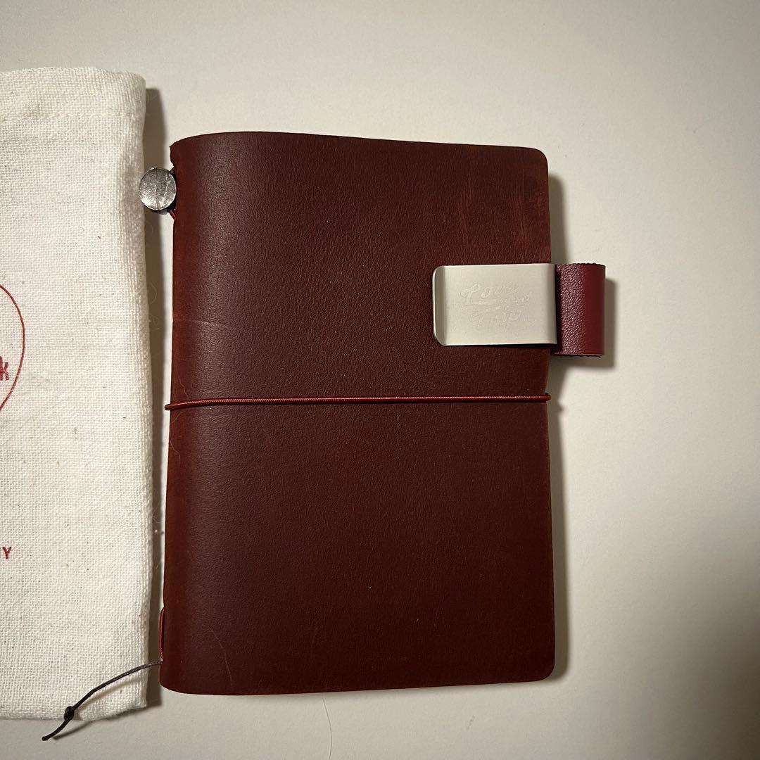 トラベラーズノート Red／赤　パスポートサイズ　Love and Trip