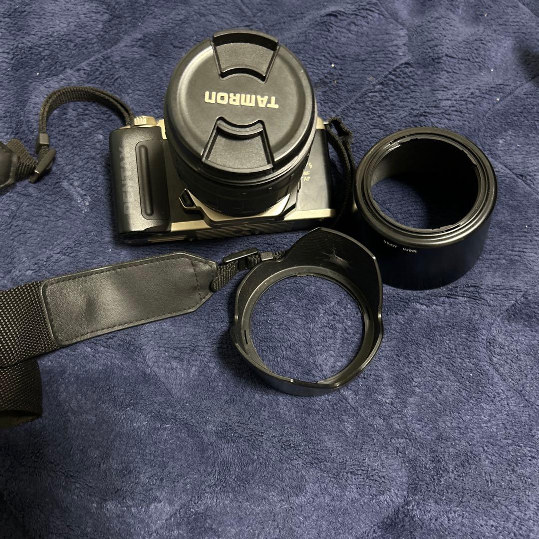 TAMRON カメラバッグ 黒/茶とPENTAX フィルムカメラ