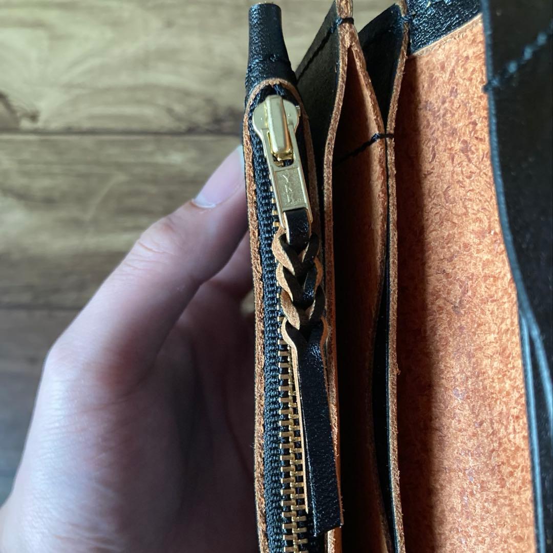 【まるさん】トラッカーウォレット150（ミドル）3層【お札を折らずに収納】