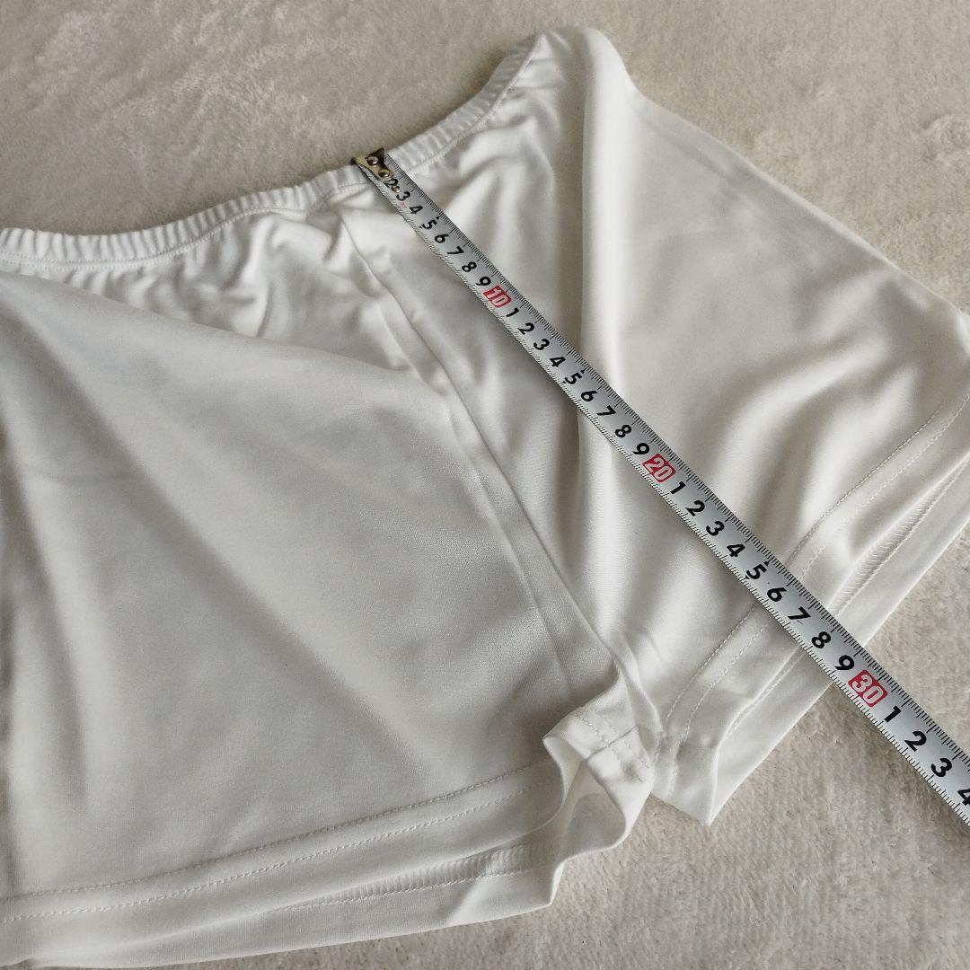 【新品】ANDWANG　スリップ　キャミソール　ショートパンツ付き　サイズS　白