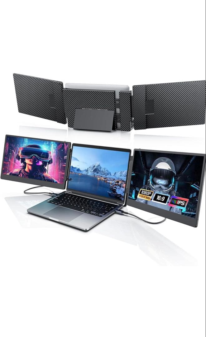 FHD 1080P IPS 3画面モニター 本体　新品同様