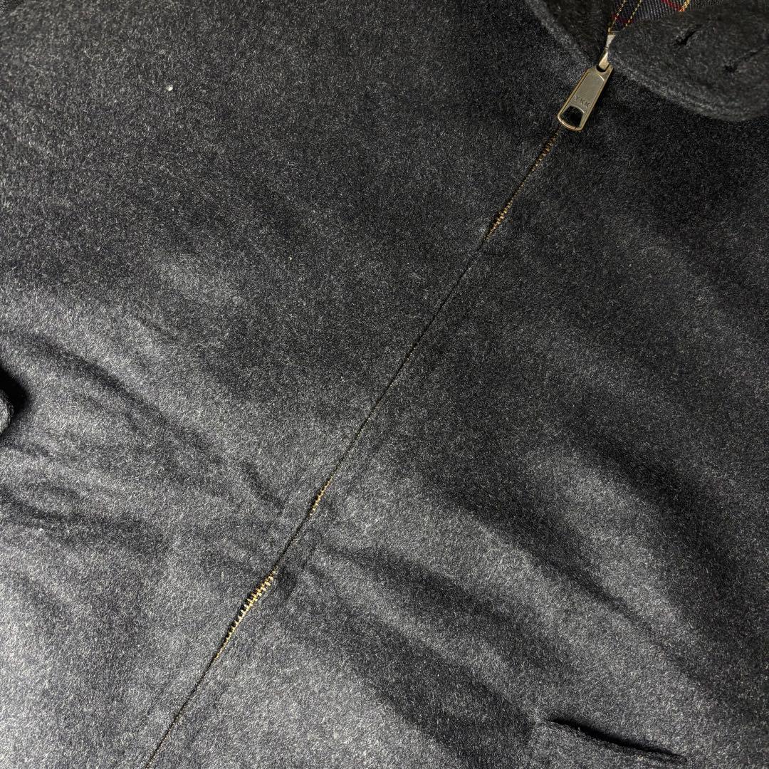 スウィングトップ　ボンバージャケット　ウール　カシミヤ　90s　チェック　短丈