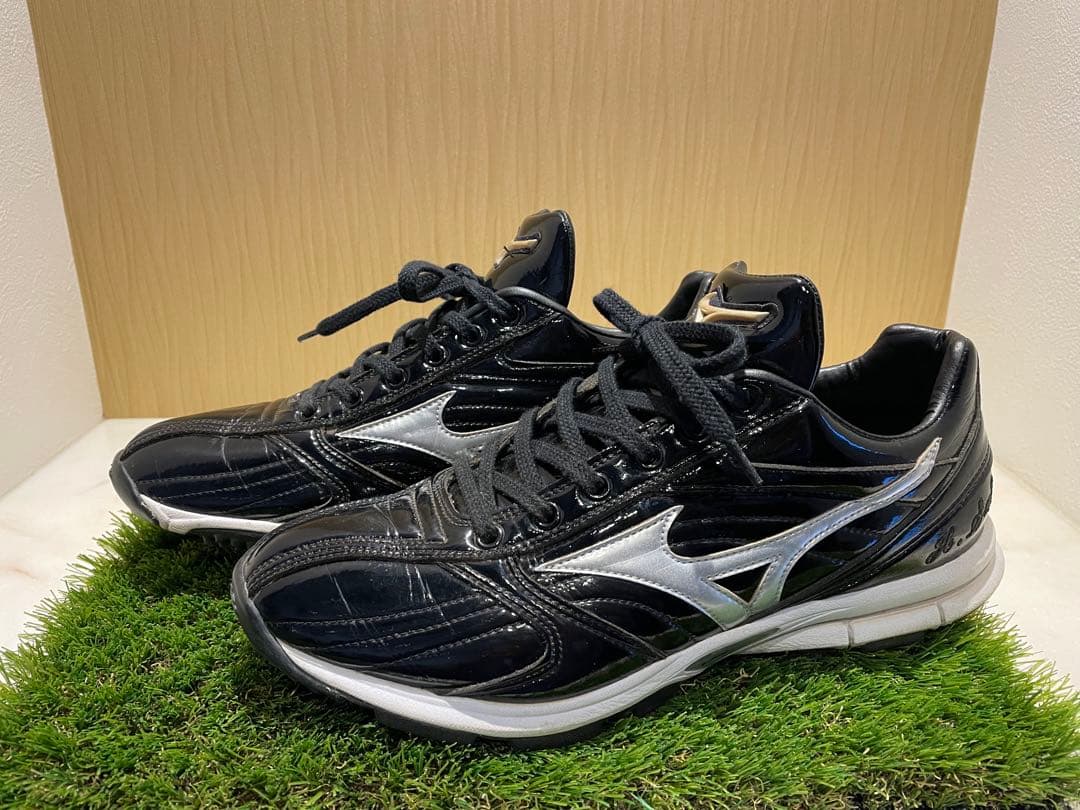 【中古26.5cm】Mizunoオーダートレーニングシューズ ブラック/シルバー